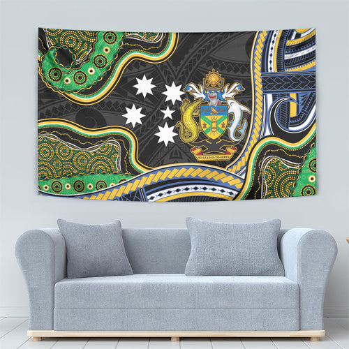 South Sea Islanders And Solomon Islands Tapestry Solomons Coat Of Arms And Southern Cross