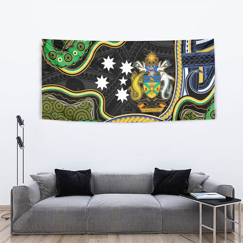 South Sea Islanders And Solomon Islands Tapestry Solomons Coat Of Arms And Southern Cross