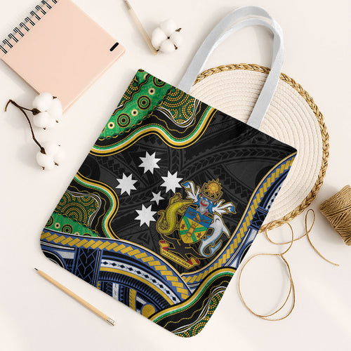 South Sea Islanders And Solomon Islands Tote Bag Solomons Coat Of Arms And Southern Cross