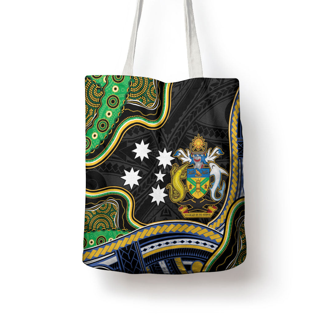 South Sea Islanders And Solomon Islands Tote Bag Solomons Coat Of Arms And Southern Cross
