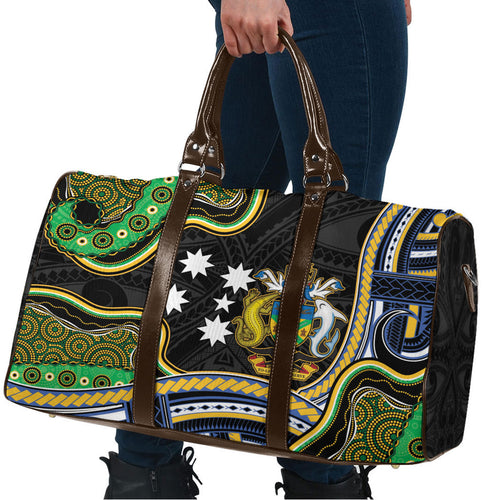 South Sea Islanders And Solomon Islands Travel Bag Solomons Coat Of Arms And Southern Cross