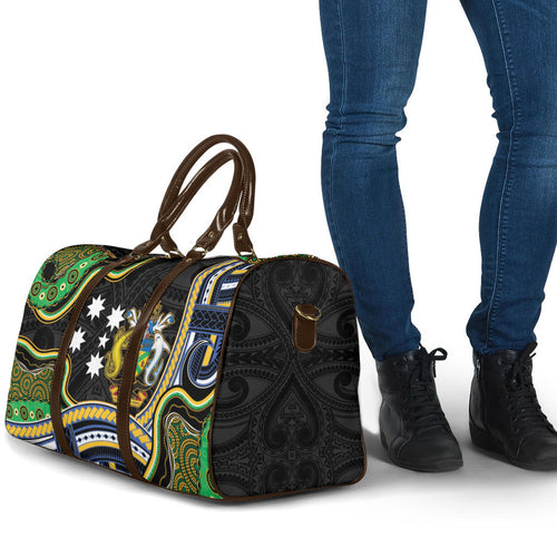 South Sea Islanders And Solomon Islands Travel Bag Solomons Coat Of Arms And Southern Cross