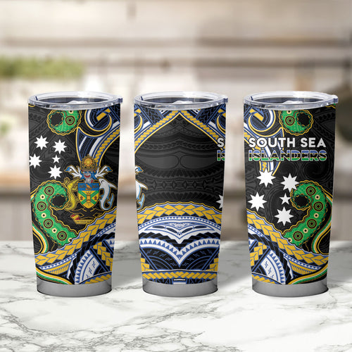 South Sea Islanders And Solomon Islands Tumbler Cup Solomons Coat Of Arms And Southern Cross