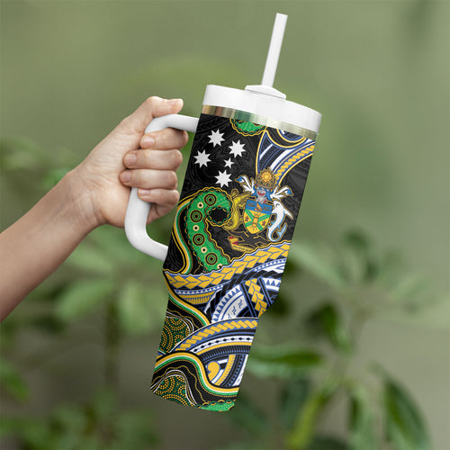 South Sea Islanders And Solomon Islands Tumbler With Handle Solomons Coat Of Arms And Southern Cross