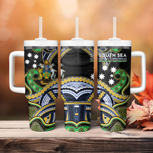South Sea Islanders And Solomon Islands Tumbler With Handle Solomons Coat Of Arms And Southern Cross
