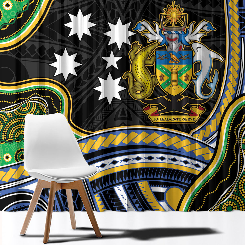 South Sea Islanders And Solomon Islands Window Curtain Solomons Coat Of Arms And Southern Cross