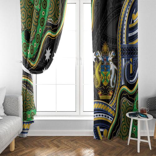 South Sea Islanders And Solomon Islands Window Curtain Solomons Coat Of Arms And Southern Cross