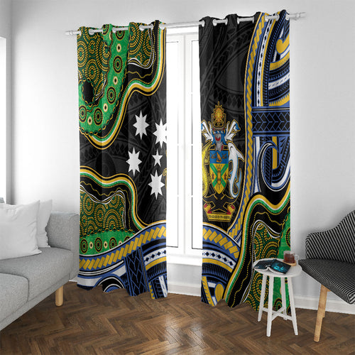 South Sea Islanders And Solomon Islands Window Curtain Solomons Coat Of Arms And Southern Cross