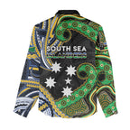 South Sea Islanders And Solomon Islands Women Casual Shirt Solomons Coat Of Arms And Southern Cross