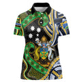 South Sea Islanders And Solomon Islands Women Polo Shirt Solomons Coat Of Arms And Southern Cross