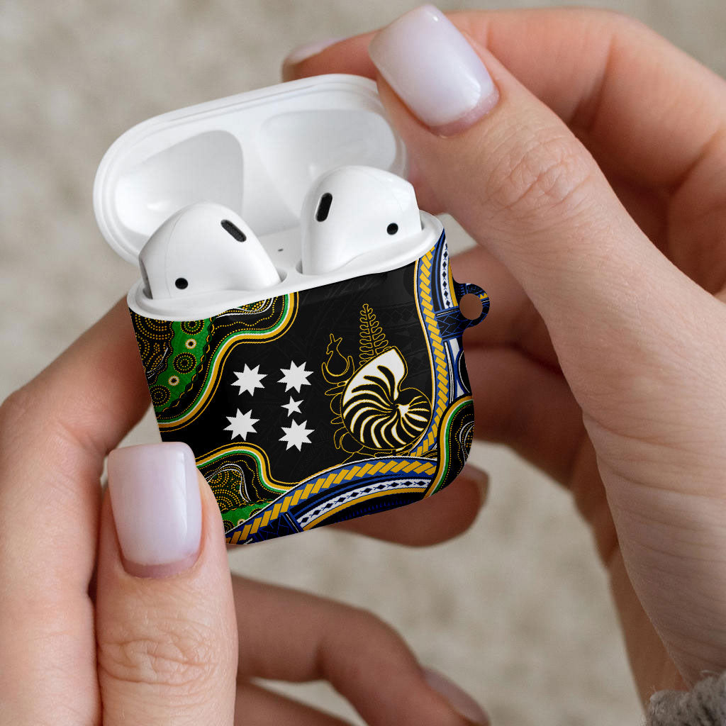 South Sea Islanders And New Caledonia AirPods Case Nautilus Shell Southern Cross Tribal Pattern
