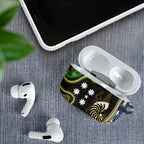 South Sea Islanders And New Caledonia AirPods Case Nautilus Shell Southern Cross Tribal Pattern
