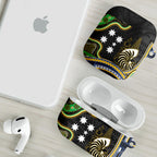 South Sea Islanders And New Caledonia AirPods Case Nautilus Shell Southern Cross Tribal Pattern