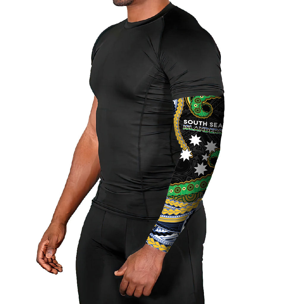 South Sea Islanders And New Caledonia Arm Sleeves Nautilus Shell Southern Cross Tribal Pattern