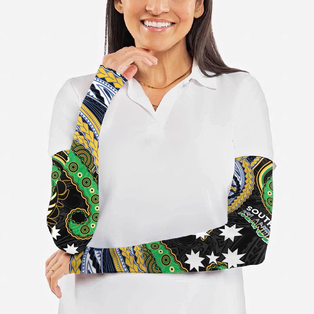 South Sea Islanders And New Caledonia Arm Sleeves Nautilus Shell Southern Cross Tribal Pattern