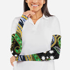 South Sea Islanders And New Caledonia Arm Sleeves Nautilus Shell Southern Cross Tribal Pattern