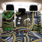 South Sea Islanders And New Caledonia Back Car Seat Cover Nautilus Shell Southern Cross Tribal Pattern