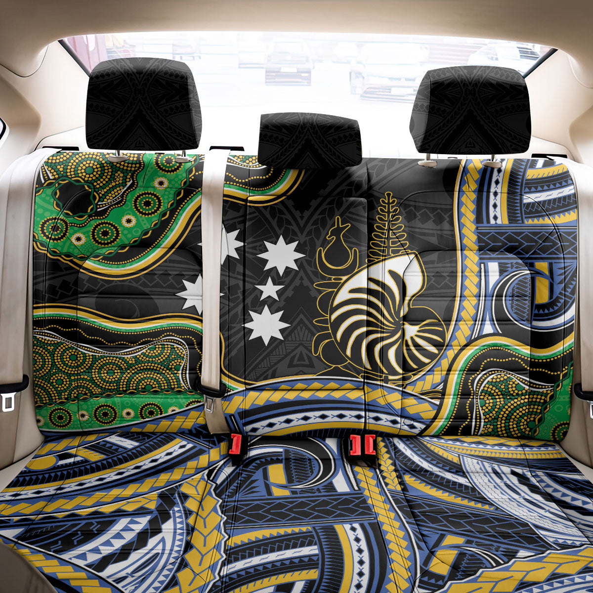 South Sea Islanders And New Caledonia Back Car Seat Cover Nautilus Shell Southern Cross Tribal Pattern