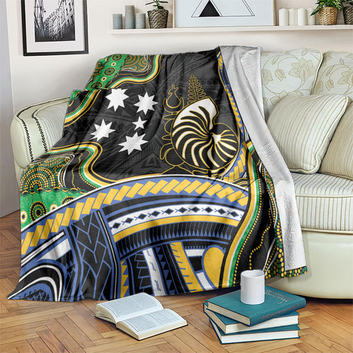 South Sea Islanders And New Caledonia Blanket Nautilus Shell Southern Cross Tribal Pattern