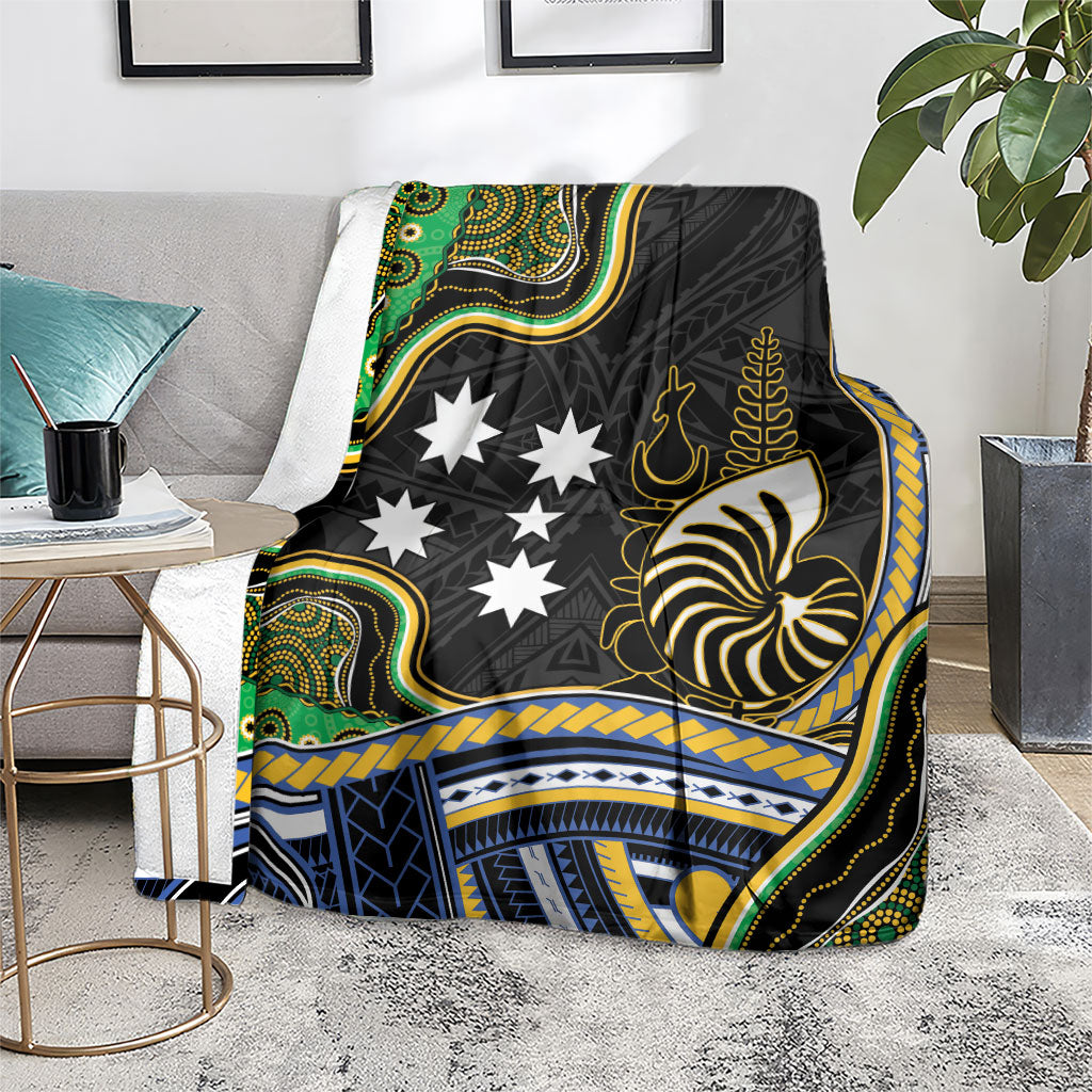 South Sea Islanders And New Caledonia Blanket Nautilus Shell Southern Cross Tribal Pattern