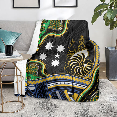 South Sea Islanders And New Caledonia Blanket Nautilus Shell Southern Cross Tribal Pattern