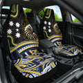 South Sea Islanders And New Caledonia Car Seat Cover Nautilus Shell Southern Cross Tribal Pattern