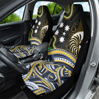 South Sea Islanders And New Caledonia Car Seat Cover Nautilus Shell Southern Cross Tribal Pattern