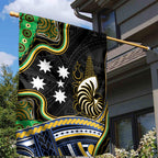 South Sea Islanders And New Caledonia Garden Flag Nautilus Shell Southern Cross Tribal Pattern