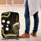 South Sea Islanders And New Caledonia Luggage Cover Nautilus Shell Southern Cross Tribal Pattern