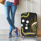 South Sea Islanders And New Caledonia Luggage Cover Nautilus Shell Southern Cross Tribal Pattern