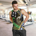 South Sea Islanders And New Caledonia Men Tank Top Nautilus Shell Southern Cross Tribal Pattern