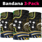 South Sea Islanders And New Caledonia Neck Gaiter Nautilus Shell Southern Cross Tribal Pattern