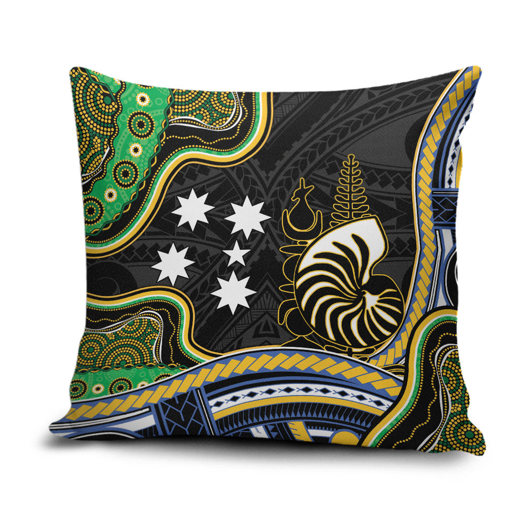 South Sea Islanders And New Caledonia Pillow Cover Nautilus Shell Southern Cross Tribal Pattern