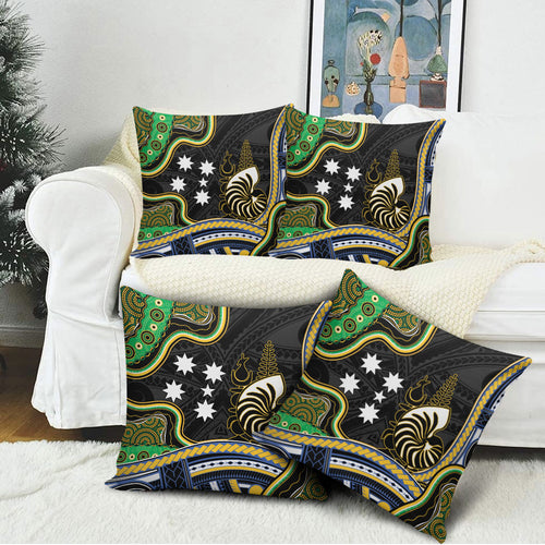 South Sea Islanders And New Caledonia Pillow Cover Nautilus Shell Southern Cross Tribal Pattern
