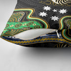 South Sea Islanders And New Caledonia Pillow Cover Nautilus Shell Southern Cross Tribal Pattern