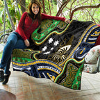 South Sea Islanders And New Caledonia Quilt Nautilus Shell Southern Cross Tribal Pattern