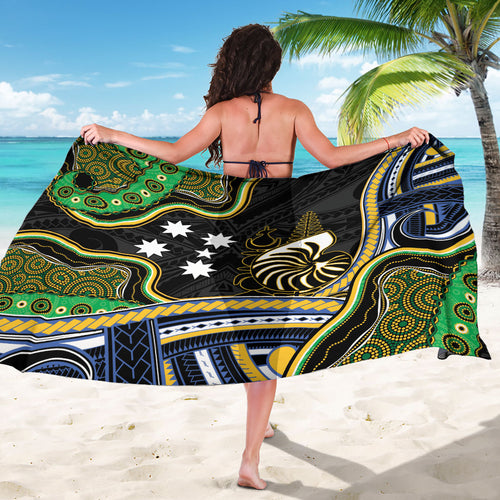 South Sea Islanders And New Caledonia Sarong Nautilus Shell Southern Cross Tribal Pattern