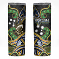 South Sea Islanders And New Caledonia Skinny Tumbler Nautilus Shell Southern Cross Tribal Pattern