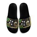 South Sea Islanders And New Caledonia Slide Sandals Nautilus Shell Southern Cross Tribal Pattern