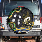 South Sea Islanders And New Caledonia Spare Tire Cover Nautilus Shell Southern Cross Tribal Pattern
