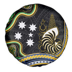 South Sea Islanders And New Caledonia Spare Tire Cover Nautilus Shell Southern Cross Tribal Pattern