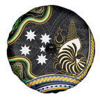 South Sea Islanders And New Caledonia Spare Tire Cover Nautilus Shell Southern Cross Tribal Pattern
