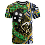 South Sea Islanders And New Caledonia T Shirt Nautilus Shell Southern Cross Tribal Pattern
