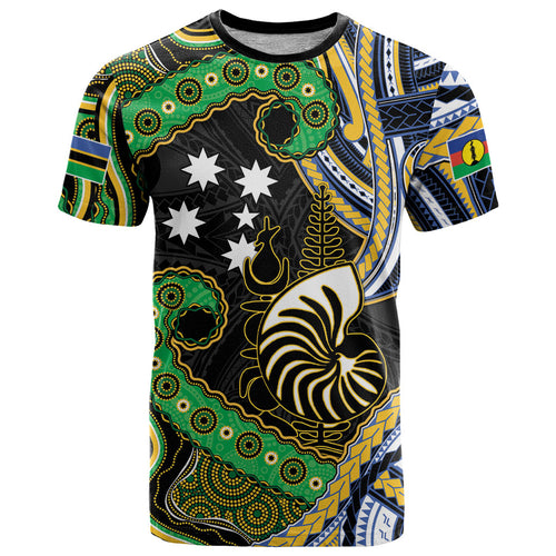 South Sea Islanders And New Caledonia T Shirt Nautilus Shell Southern Cross Tribal Pattern