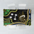 South Sea Islanders And New Caledonia Tablecloth Nautilus Shell Southern Cross Tribal Pattern