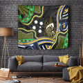 South Sea Islanders And New Caledonia Tapestry Nautilus Shell Southern Cross Tribal Pattern