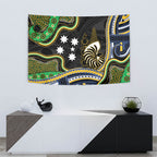 South Sea Islanders And New Caledonia Tapestry Nautilus Shell Southern Cross Tribal Pattern