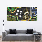 South Sea Islanders And New Caledonia Tapestry Nautilus Shell Southern Cross Tribal Pattern