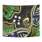 South Sea Islanders And New Caledonia Tapestry Nautilus Shell Southern Cross Tribal Pattern
