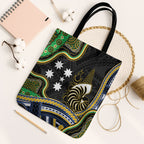 South Sea Islanders And New Caledonia Tote Bag Nautilus Shell Southern Cross Tribal Pattern